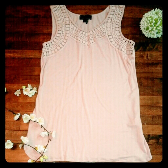 i jeans by Buffalo Tops - i Jeans By Buffalo Boho Blush Tank Crochet Detail